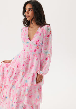 Vmfelicia Ls Ruffle Maxi Dress