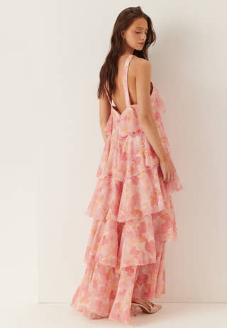 Vmfelicia Sl Ruffle Maxi Dress