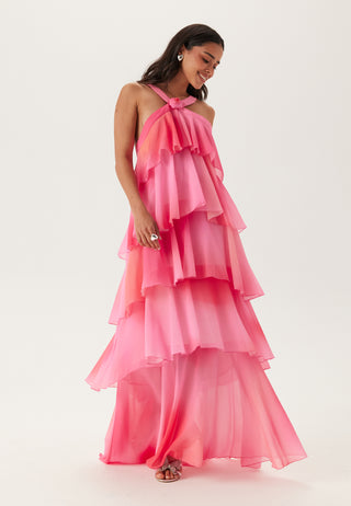 Vmfelicia Sl Ruffle Maxi Dress