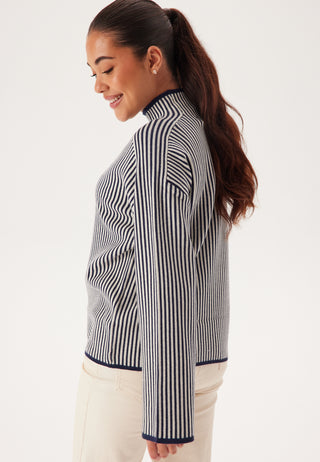 Vmgold Ls Highneck Pinstripe P