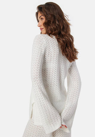 Vmiberia Ls V-neck Long Knit B