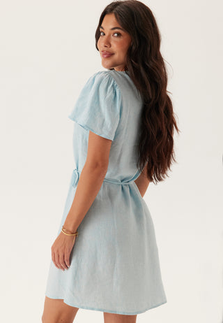 Vmlinn Ss V-neck Tie Short Dre