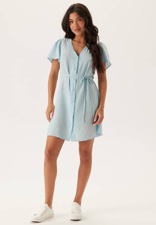 Vmlinn Ss V-neck Tie Short Dre