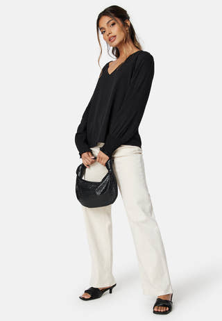 Vmlydia LS V-neck smock top