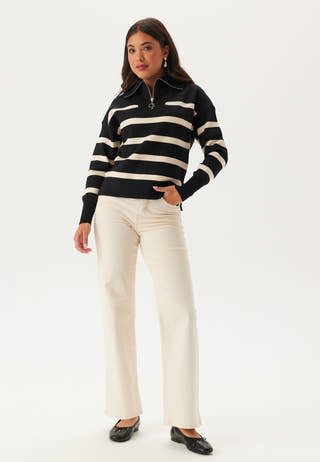 Vmsaba Stripe Ls Highneck Blouse