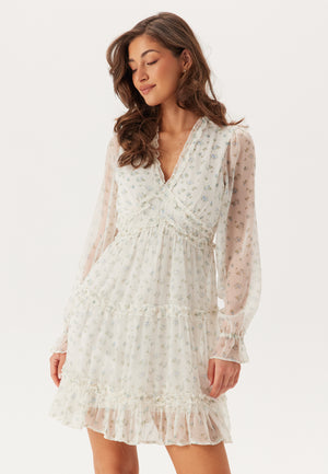 Vmsmilla LS frill short dress