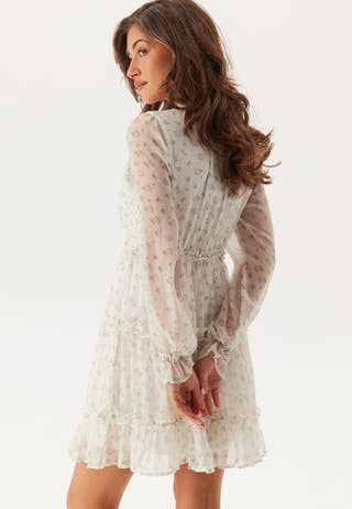 Vmsmilla LS frill short dress