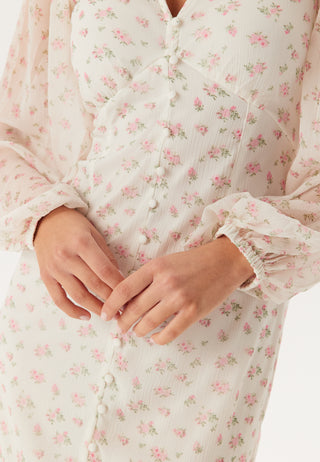 Vmsmilla Ls V-neck Calf Dress