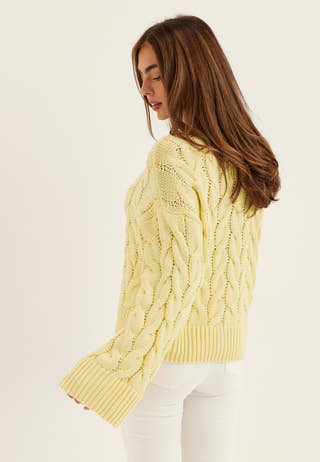 Vmsvea Thea Ls O-neck Cable Cardigan