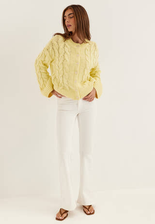 Vmsvea Thea Ls O-neck Cable Cardigan