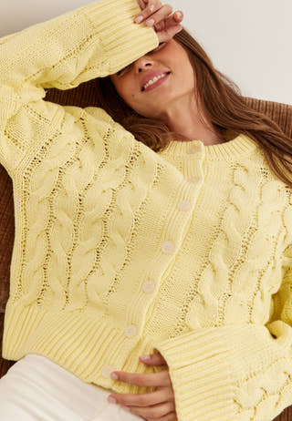 Vmsvea Thea Ls O-neck Cable Cardigan