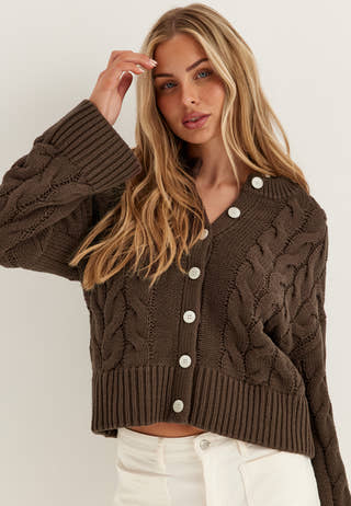 Vmsvea Thea Ls O-neck Cable Cardigan