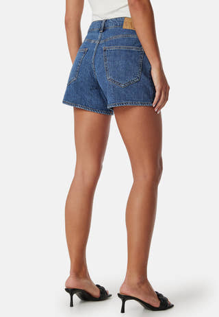 Vmtess mid rise short denim shorts