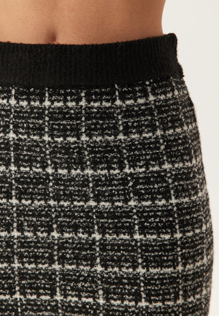 Audrey Check Knit Skirt