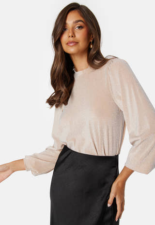 Augustina L/S Glitter Top