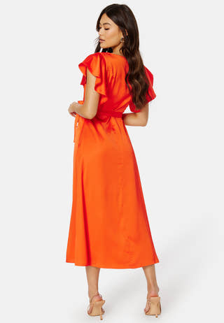 Carolina S/S V-Neck Midi Dress