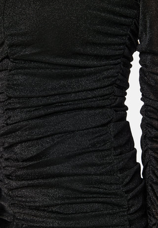 Dafni Glitter Mesh Dress