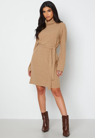 Elita High Neck L/S Dress