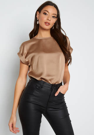 Viellette S/S Satin Top