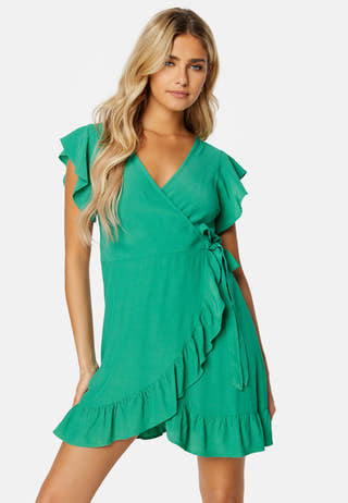 Fini Wrap S/S Short Dress