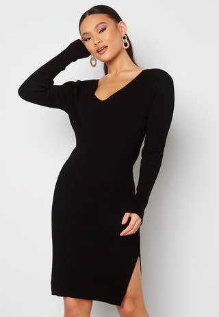 Gabbi L/S Slit Dress