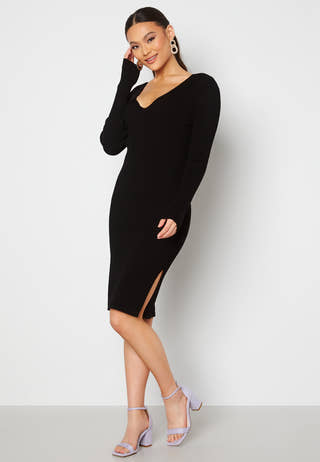 Gabbi L/S Slit Dress