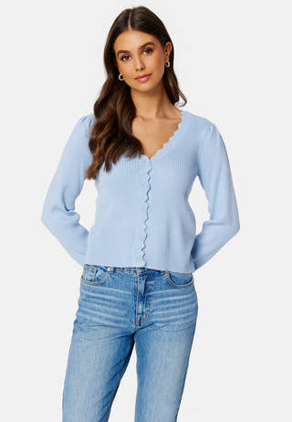 Lalana Rev L/S Knit Cardigan