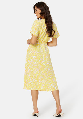 Vilovie S/S Wrap Midi Dress