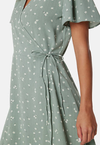 Vilovie S/S Wrap Midi Dress