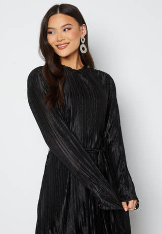 Mari High-Neck Midi Dress