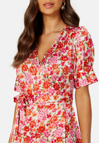 Naria S/S Wrap Midi Dress