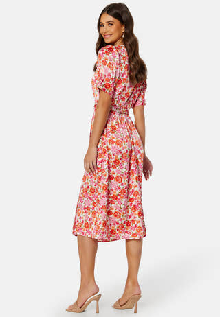 Naria S/S Wrap Midi Dress