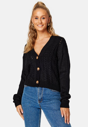 Oa L/S Cable Knit Cardigan