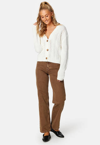 Oa L/S Cable Knit Cardigan