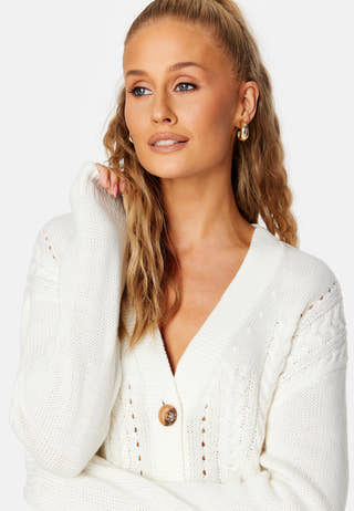 Oa L/S Cable Knit Cardigan
