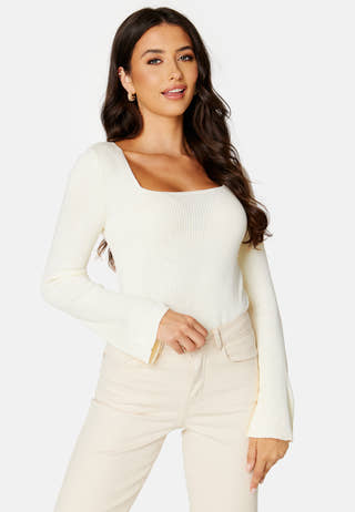Popsa Squareneck Knit Top