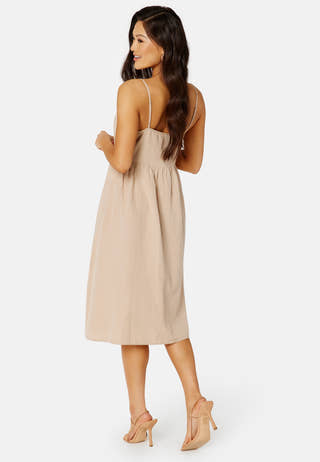 Prisilla S/L Strap Knee Dress