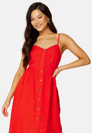 Prisilla S/L Strap Knee Dress