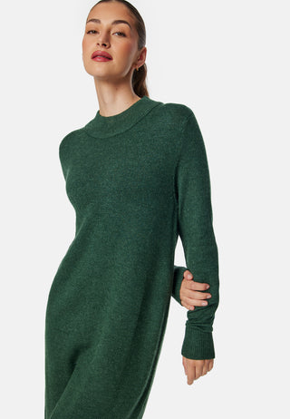 Viril Crew Neck Midi Dress