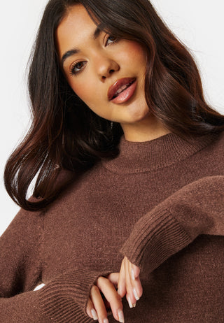 Viril Crew Neck Midi Dress