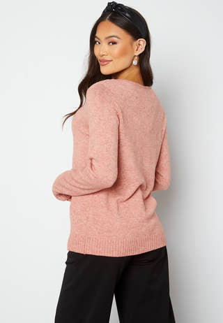 Ril L/S V-neck Knit Top