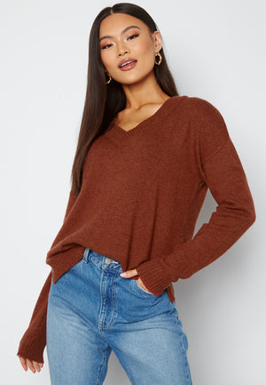 Ril Oversize V-Neck Knit Top
