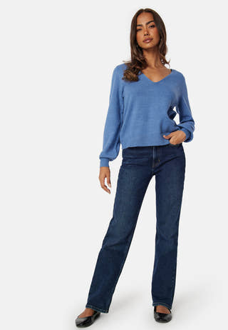 Ril Rev V-Neck L/S Top