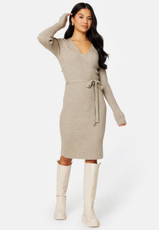 Ril Wrap L/S Knit Dress