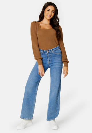 See L/S Square Neck Knit