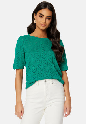 Shelley O-Neck 2/4 Knit Top