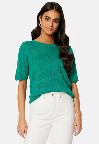 Shelley O-Neck 2/4 Knit Top