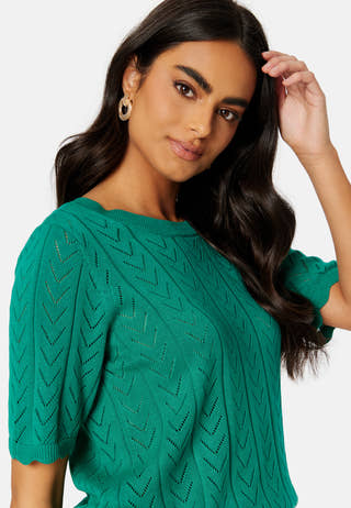 Shelley O-Neck 2/4 Knit Top