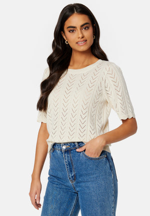 Shelley O-Neck 2/4 Knit Top