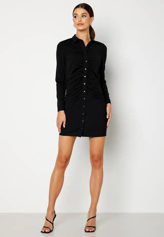 Sixty L/S Button Short Dress
